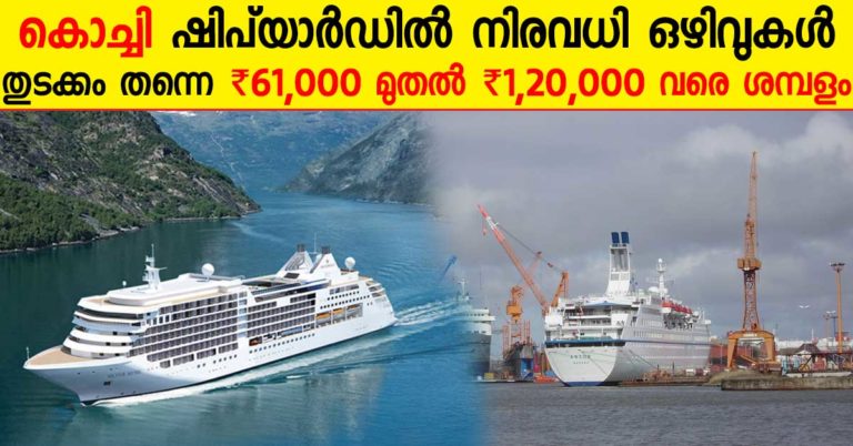 Cochin Shipyard Recruitment for Manager, Asst. Manager etc Posts Cochin Shipyard Recruitment for Manager, Asst. Manager etc Posts